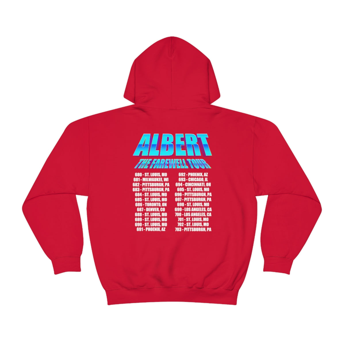 Albert hoodie concert homeruns