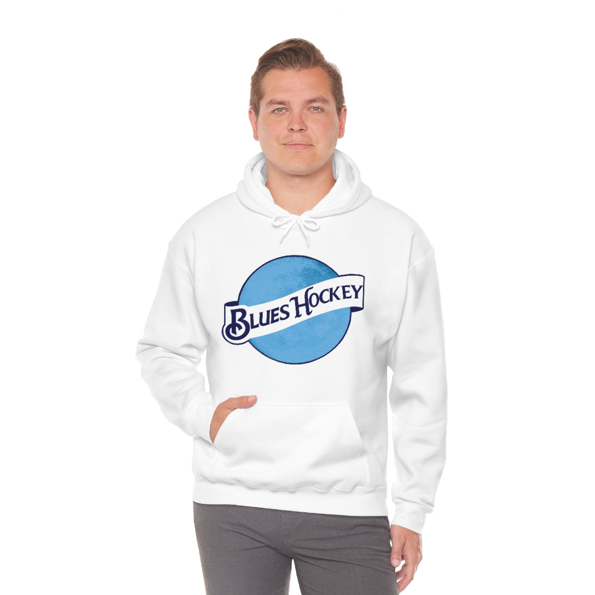St Louis Blues White Customizable Light-Weight Hoodie